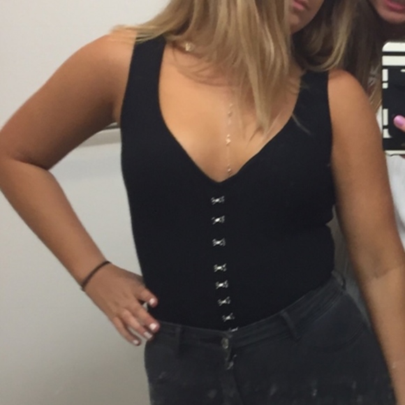 Black plunge bodysuit - Picture 3 of 4